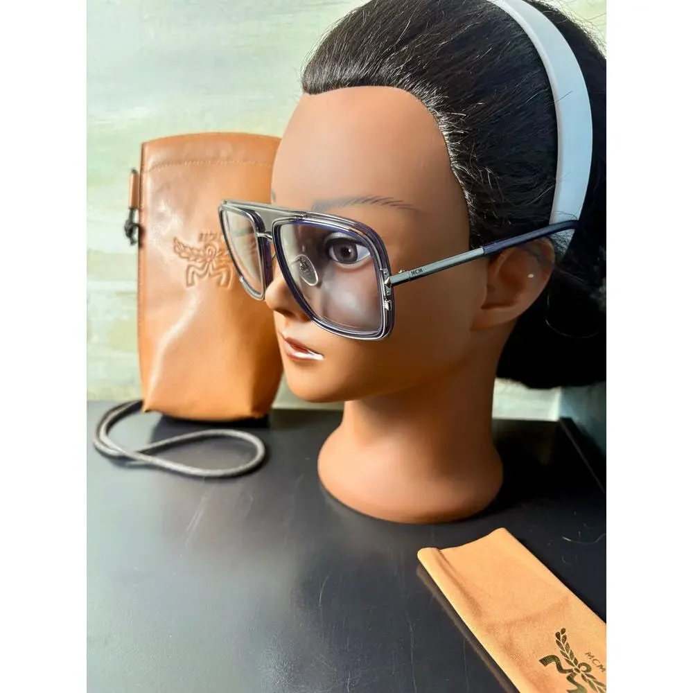 Never Worn - MCM Unisex Navigator Photochromic Blue Sunglasses